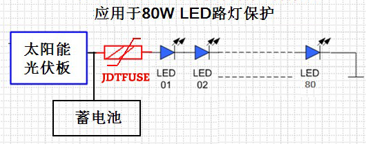自恢復保險絲在太陽能路燈中過流保護應用